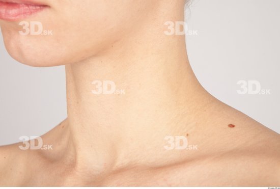 Neck Woman Nude Slim Studio photo references