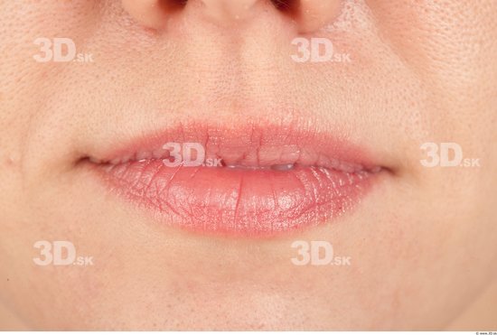 Mouth Woman Slim Studio photo references