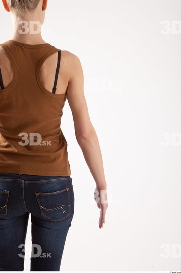 Arm Woman Animation references White Casual Singlet Slim