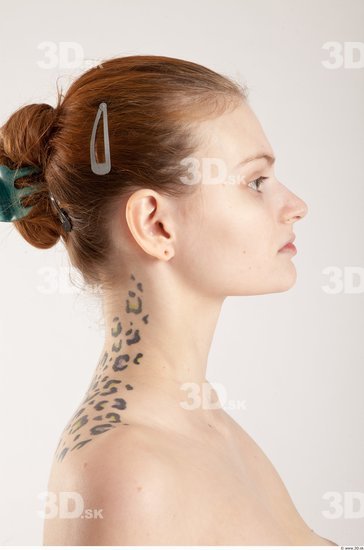 Head Woman White Tattoo Slim