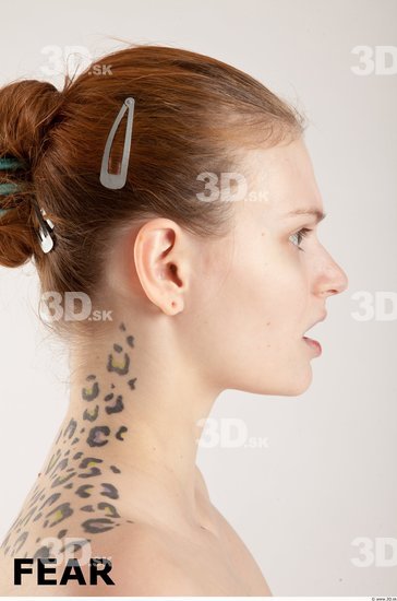 Head Emotions Woman White Tattoo Slim