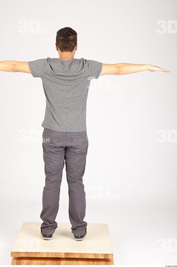 Whole Body Man T poses Casual Average Studio photo references