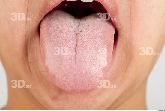 Tongue Man Asian Average Studio photo references