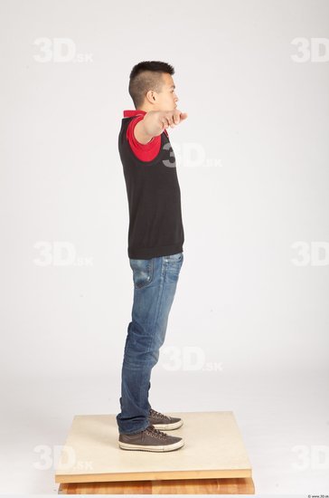 Whole Body T poses Asian Casual Slim Studio photo references