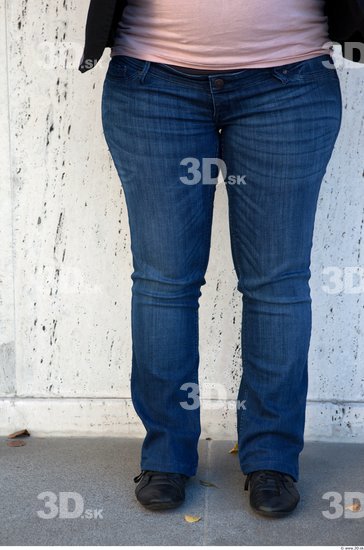 Leg Woman Casual Jeans Average Street photo references