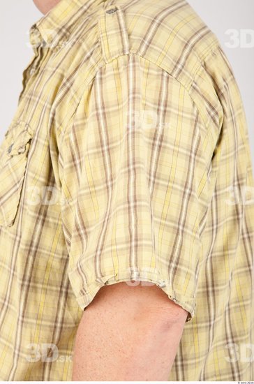 Arm Man Casual Shirt Overweight Studio photo references