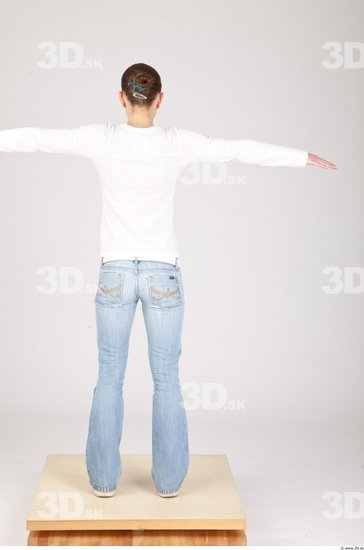 Whole Body T poses Casual Slim Studio photo references