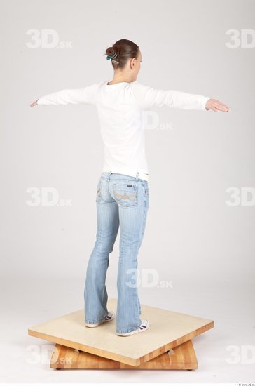 Whole Body T poses Casual Slim Studio photo references