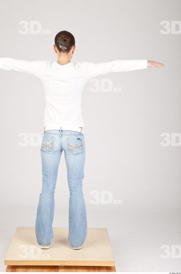 Whole Body T poses Casual Slim Studio photo references