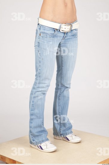 Leg Casual Jeans Slim Studio photo references