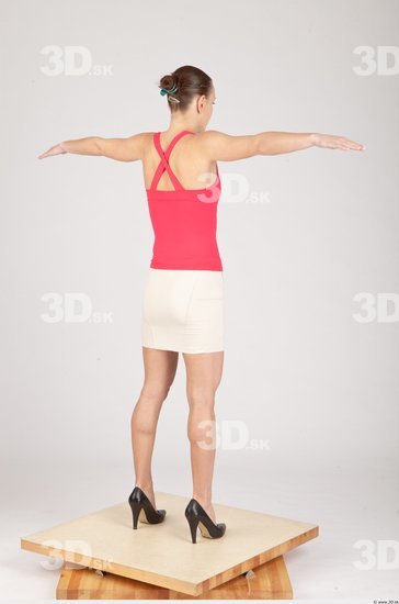 Whole Body T poses Casual Slim Studio photo references