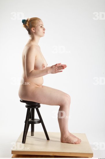 Whole Body Woman Artistic poses White Nude Slim