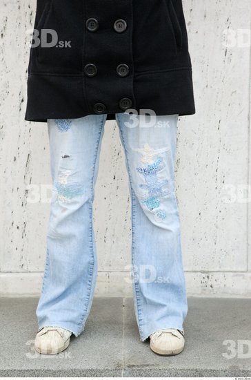 Leg Woman Casual Jeans Average Street photo references