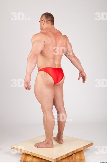 Whole Body Man Animation references White Underwear Swimsuit Muscular