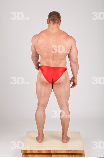 Whole Body Man Animation references White Underwear Swimsuit Muscular