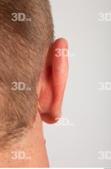 Ear Man White Muscular