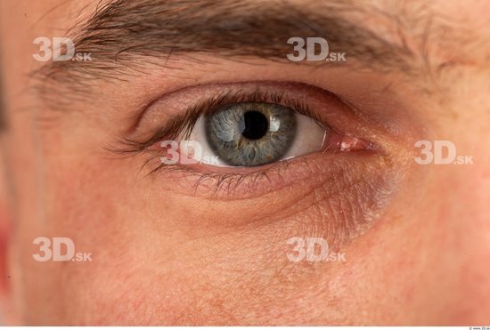 Eye Man White Muscular