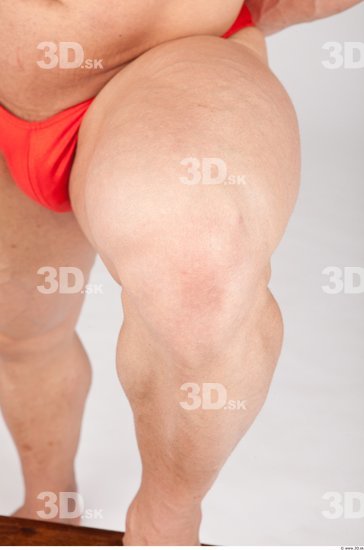 Knee Man White Nude Muscular