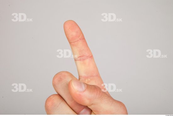 Fingers Man White Muscular