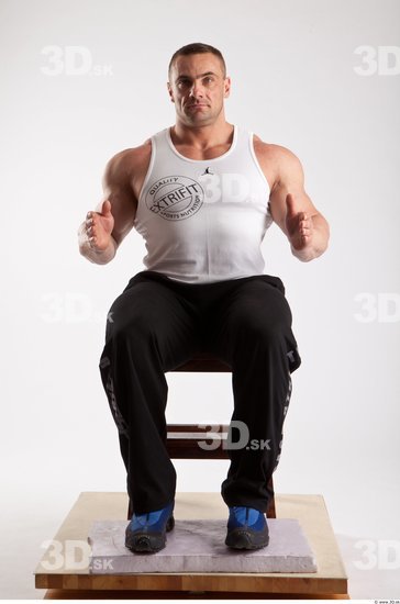 Whole Body Man Artistic poses White Sports Muscular