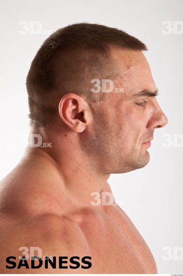 Head Emotions Man White Muscular