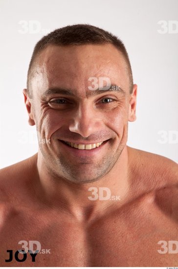 Head Emotions Man White Muscular