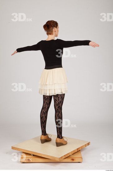 Whole Body Woman T poses Casual Slim Studio photo references