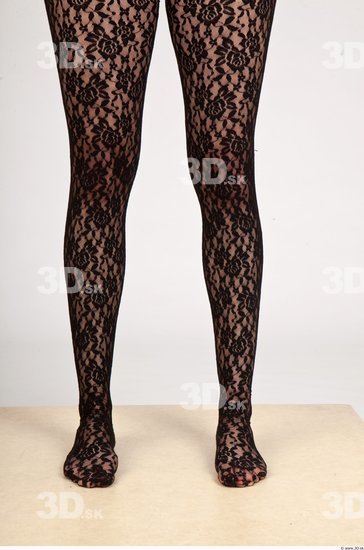 Calf Woman Casual Slim Leggings Studio photo references