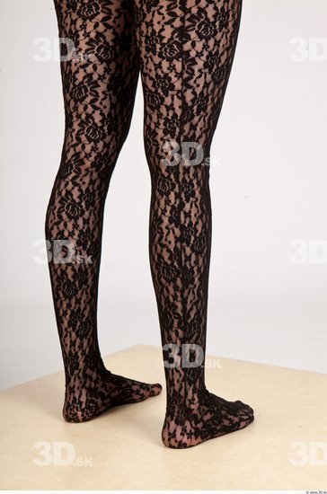 Calf Woman Casual Slim Leggings Studio photo references