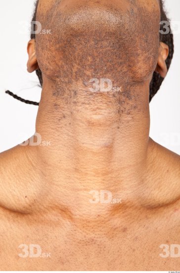 Neck Man Black Nude Athletic Studio photo references