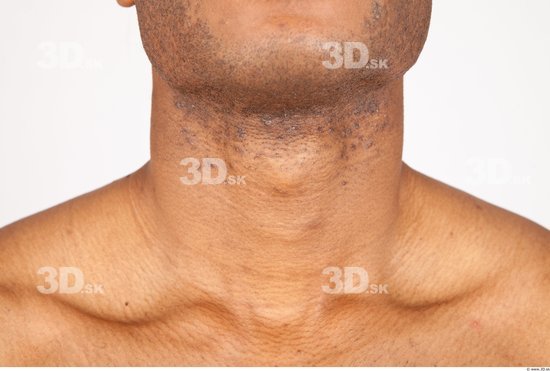 Neck Man Black Nude Athletic Studio photo references