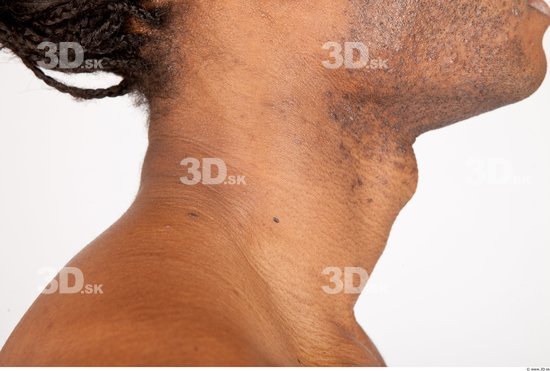 Neck Man Black Nude Athletic Studio photo references