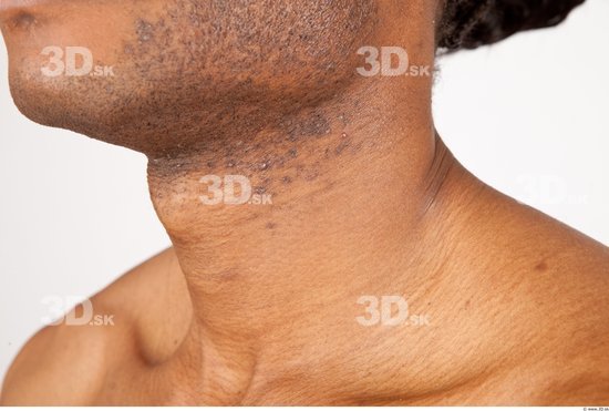 Neck Man Black Nude Athletic Studio photo references