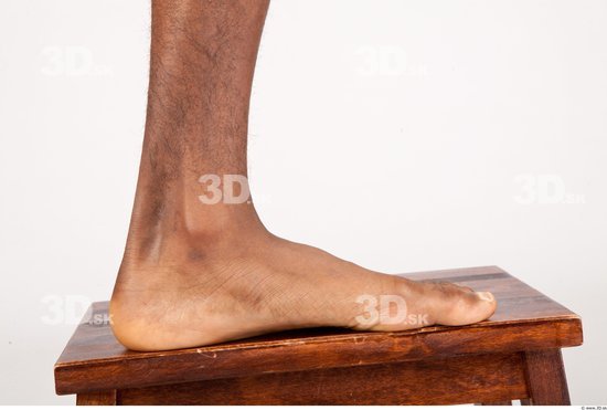 Foot Man Black Nude Athletic Studio photo references