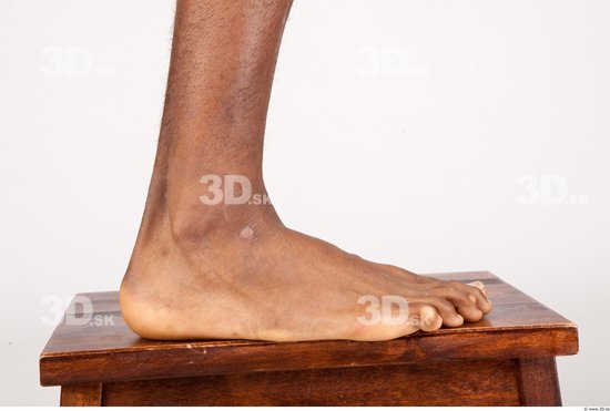 Foot Man Black Nude Athletic Studio photo references