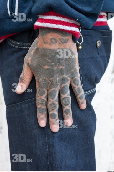 Hand Man Tattoo Casual Average Street photo references