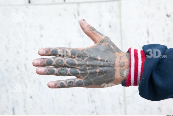 Hand Man Tattoo Casual Average Street photo references