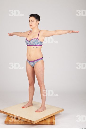 Whole Body T poses Underwear Studio photo references