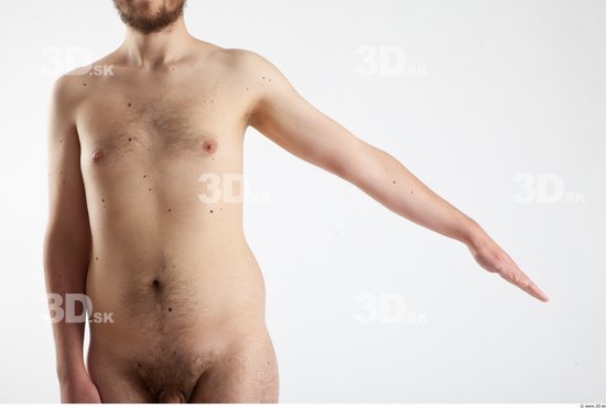 Arm Man Animation references White Nude Slim Bearded