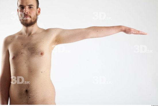 Arm Man Animation references White Nude Slim Bearded