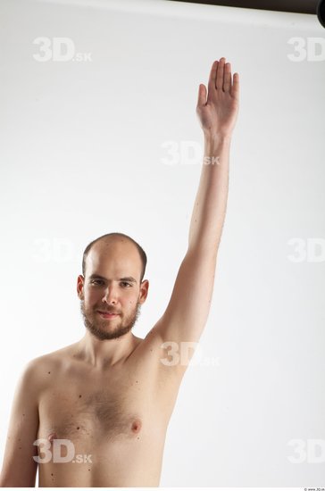 Arm Man Animation references White Nude Slim Bearded