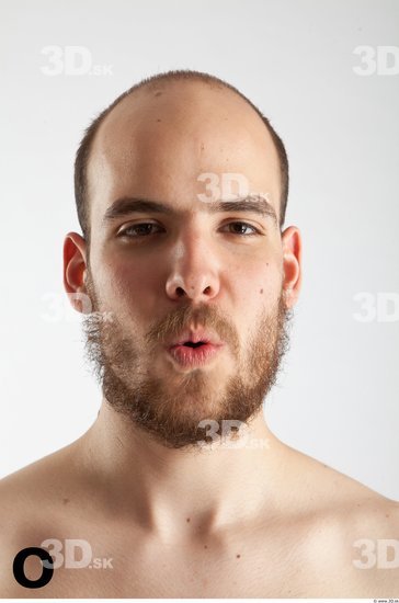 Head Phonemes Man White Slim Bearded