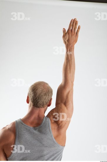 Arm Man Animation references White Casual Singlet Muscular