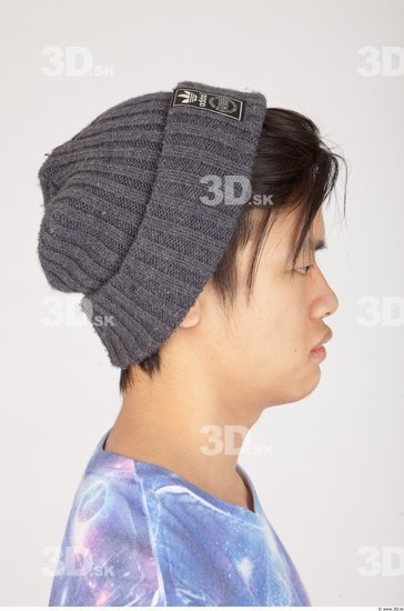 Head Asian Casual Caps & Hats Slim Studio photo references