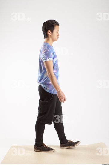 Whole Body Man Animation references Asian Casual Slim Studio photo references