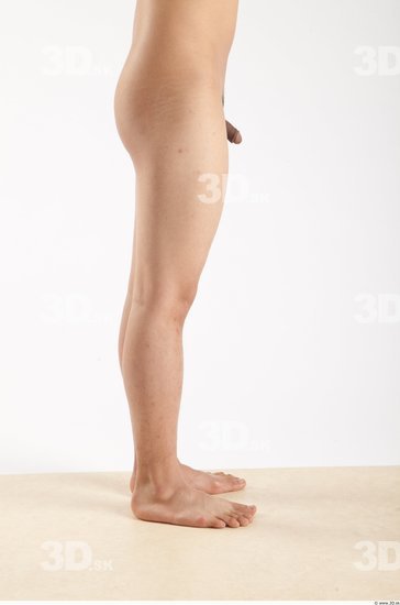 Leg Whole Body Man Animation references Asian Nude Casual Slim Studio photo references