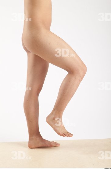 Leg Whole Body Man Animation references Asian Nude Casual Slim Studio photo references