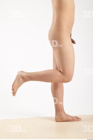 Leg Whole Body Man Animation references Asian Nude Casual Slim Studio photo references