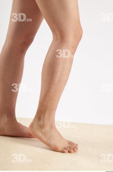 Leg Whole Body Man Animation references Asian Nude Casual Slim Studio photo references