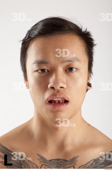 Head Phonemes Man Asian Tattoo Slim